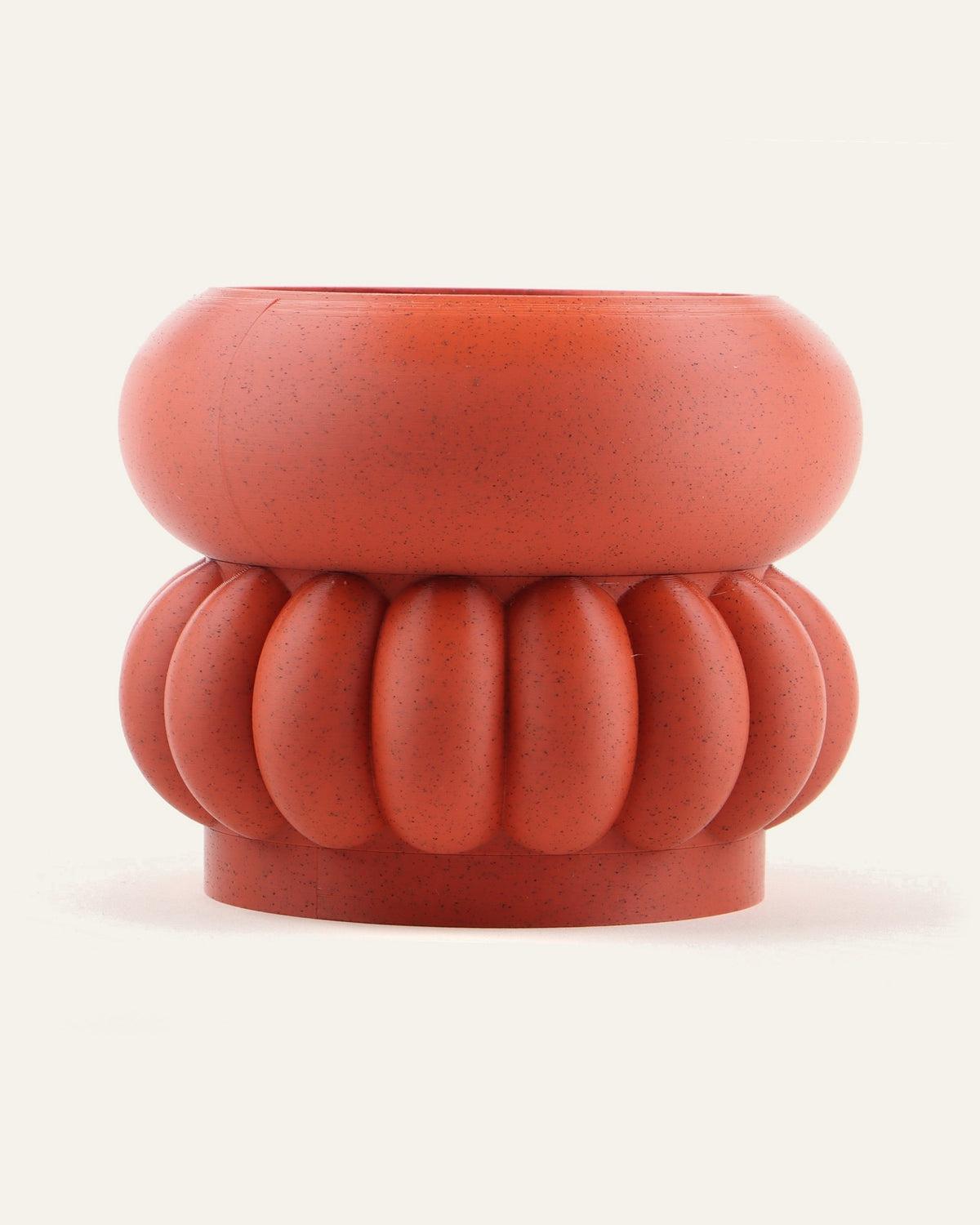 Kiln, a two-module modular vase in Matte Terracotta