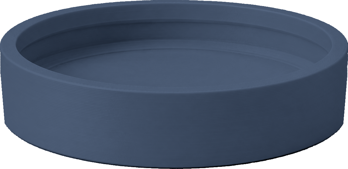 Bodemplaat — Matte Dark Blue