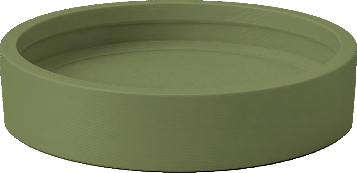 Bodemplaat — Matte Olive Green